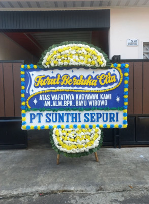 Papan Bunga Duka di Montong Ajan